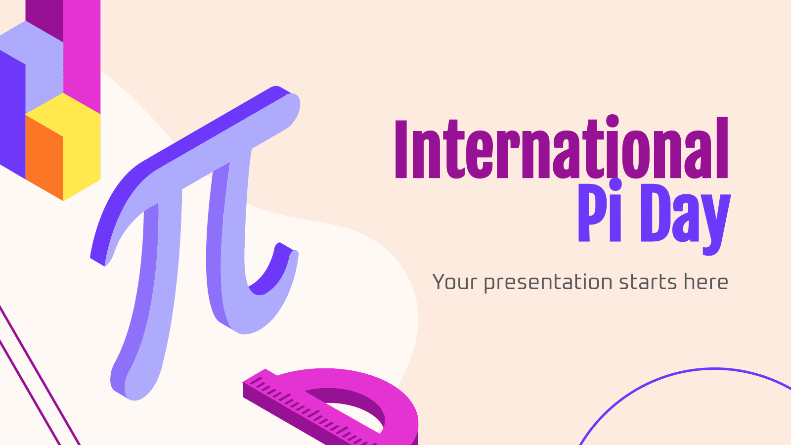 国际Pi日PowerPoint模板